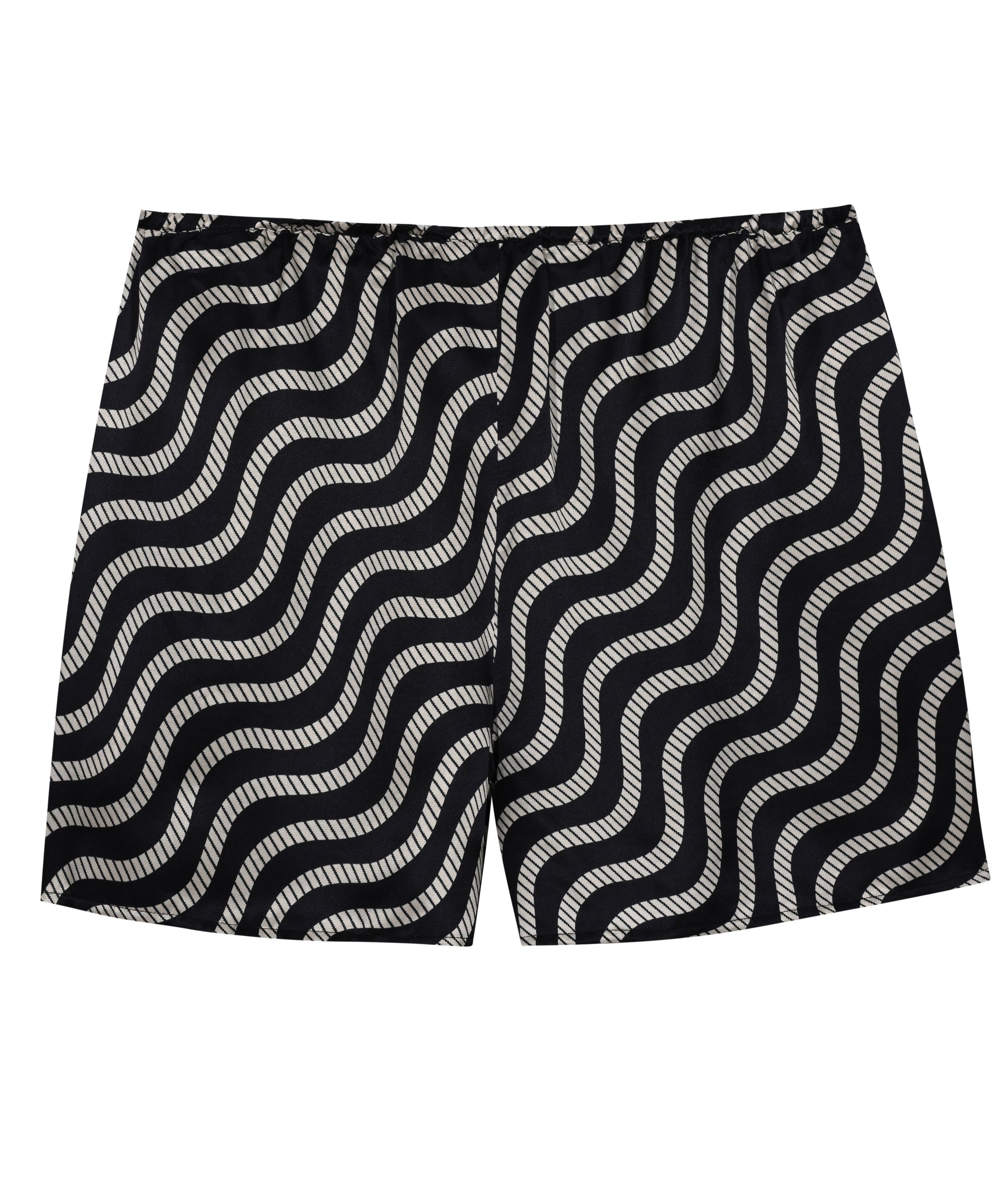 FIJI - Bespoke Navy Wave Striped Short