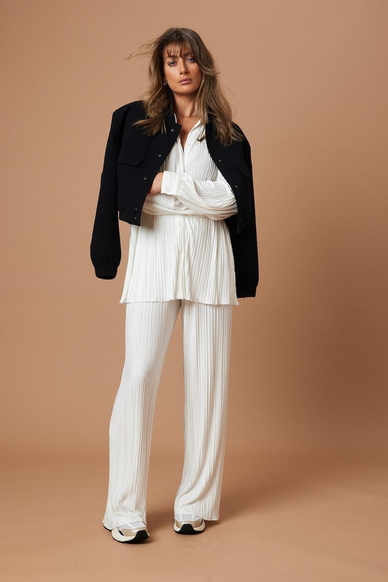TULUM | Women's Coconut Plisse Set