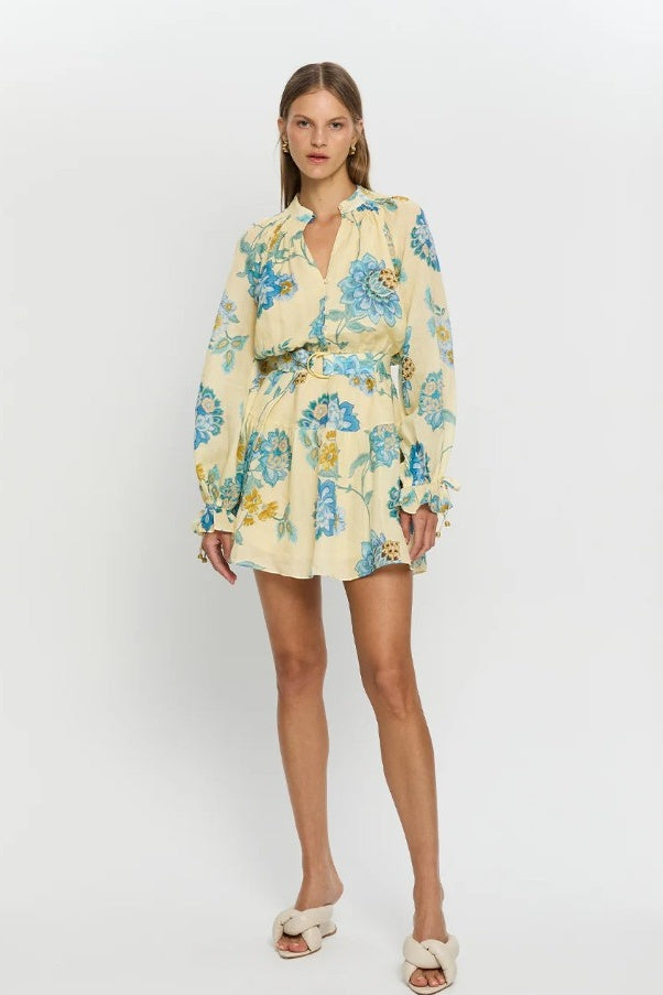 Giselle Blouson Sleeve Mini Dress