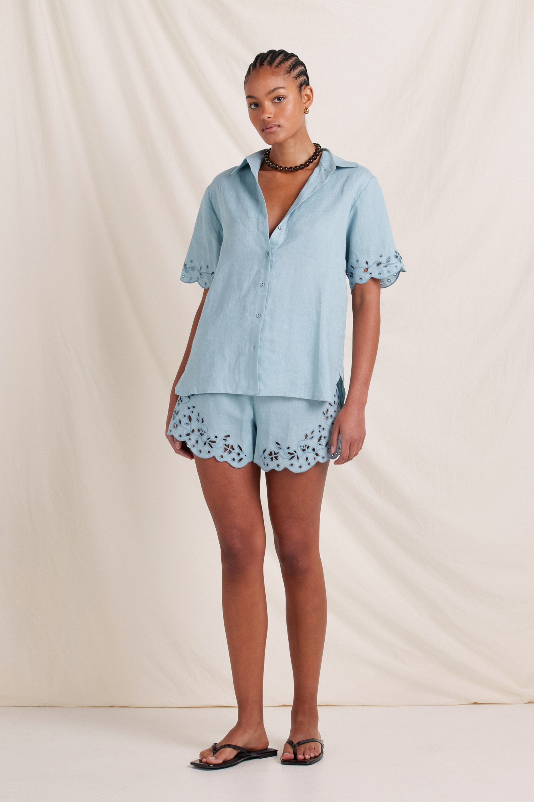 Memoir Shorts | Dusty Blue